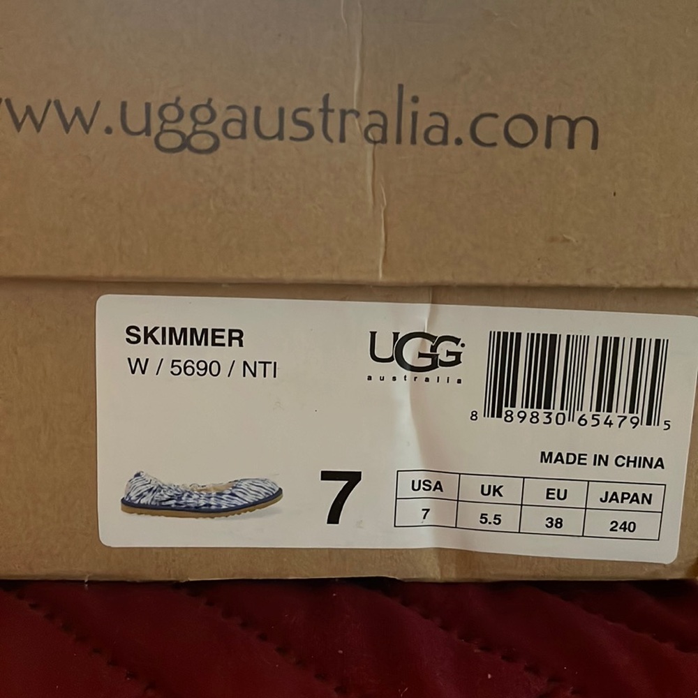 Ugg blue/white skimmers